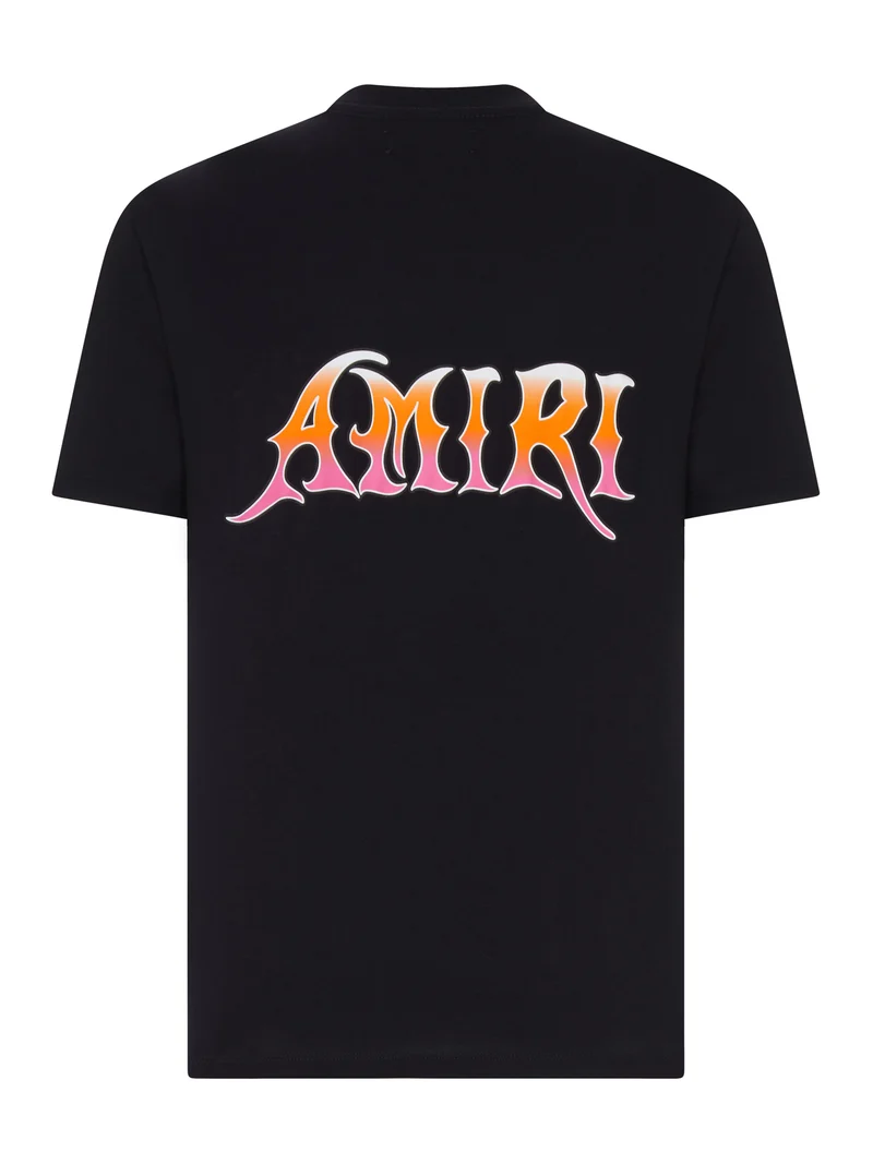 AMIRI COTTON T-SHIRT WITH FRONT LOGO